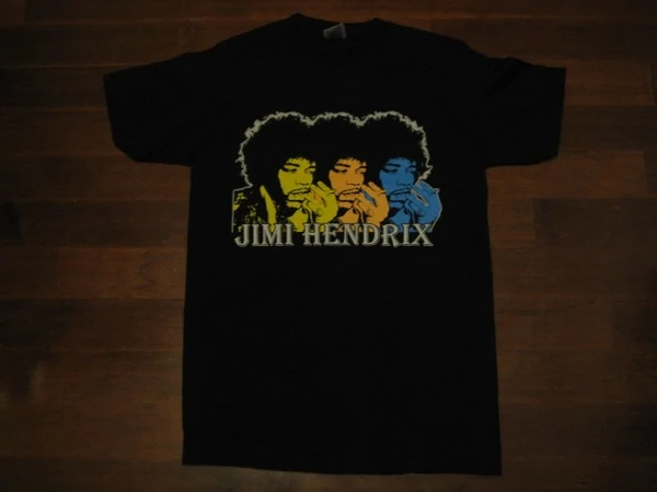 JIMI HENDRIX - Rainbow- Two Sided Print - T-Shirt